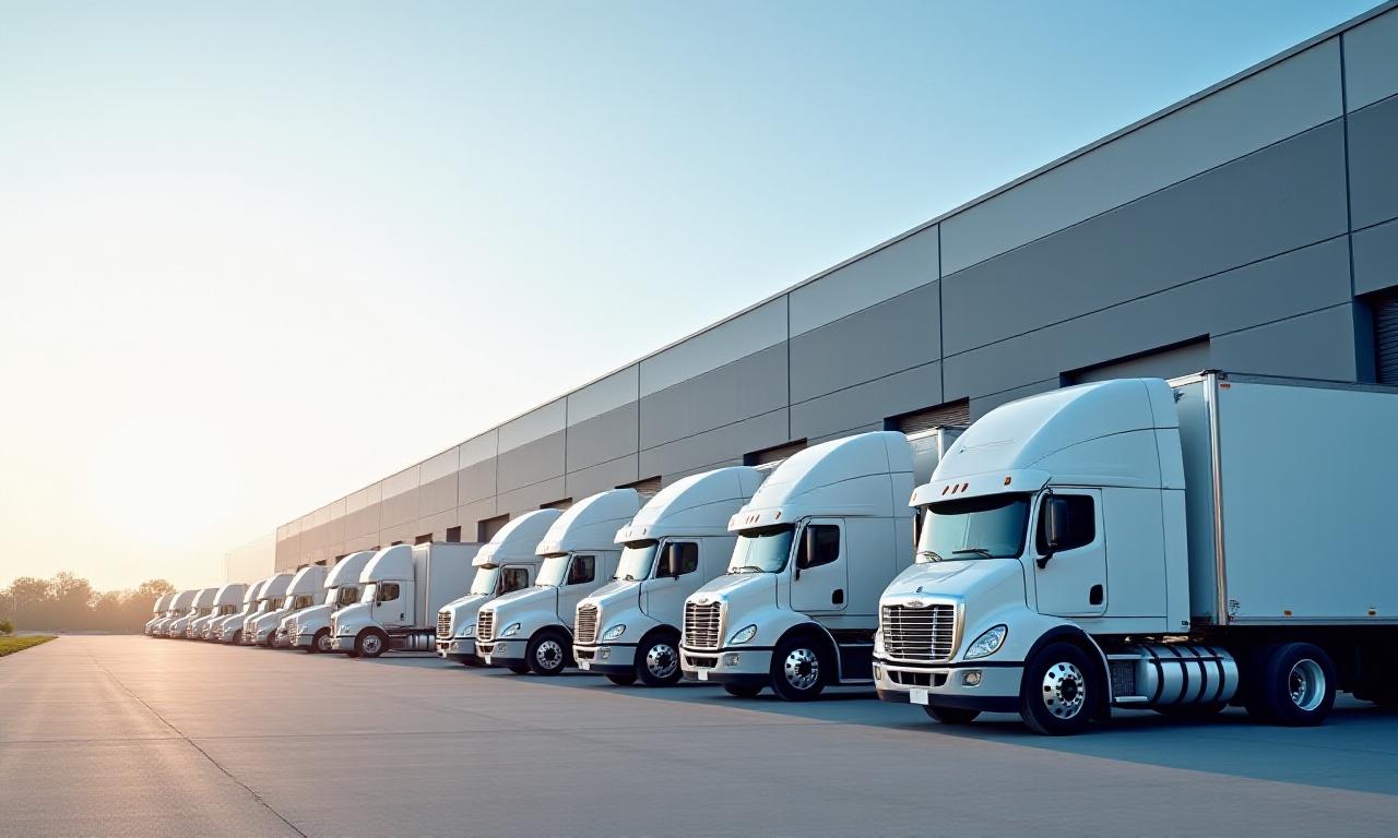 Modern logistics fleet at our Fairfield warehouse facility