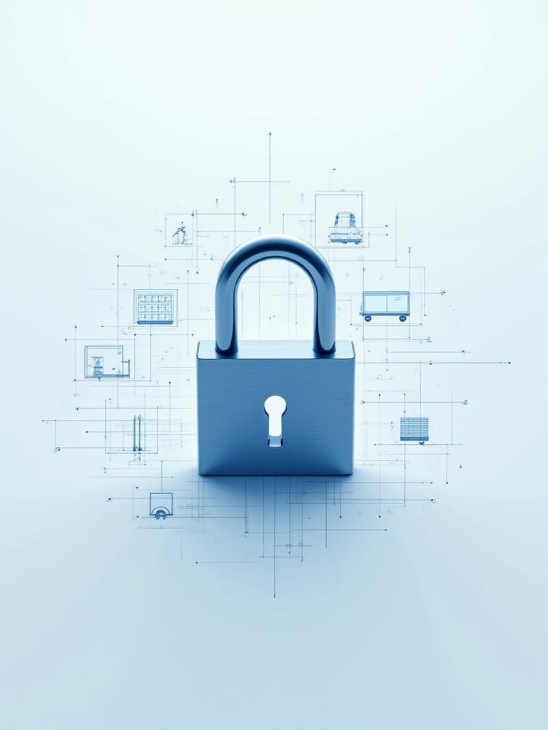 Secure data visualization with logistical elements